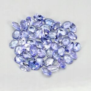 Tanzanity kamienie naturalne VVS 5.5ct 37 szt