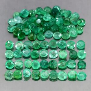 Szmaragdy kamienie naturalne 5.45ct 62 sztuki
