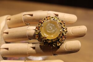 Srebrny pierścionek szafiry chalcedon r 14 925