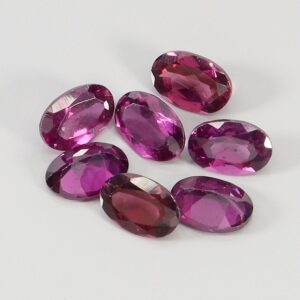 Granaty rodolity kamienie naturalne 4.36ct 7 sztuk IF VVS
