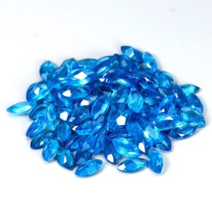 Apatyty neon kamienie naturalne 6.60ct 87szt