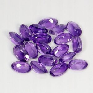 Ametysty kamienie naturalne 19 sztuk IF-VVS 4.14ct