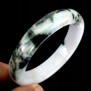 Artystyczna bransoletka 331.06ct jadeit naturalny kamień śr. 5.9cm