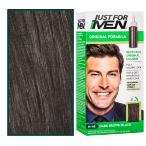 Just For Men - odsiwiacz do włosów dla mężczyzn, 66 ml H45 | Ciemna Brązowa Czerń