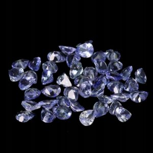 Tanzanity kamienie naturalne VVS 5.3ct 45 sztuk