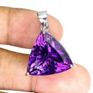 Wisiorek srebrny 925 naturalny 26ct ametyst