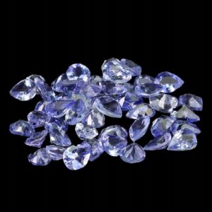 Tanzanity kamienie naturalne VVS 5.55ct 48 sztuk