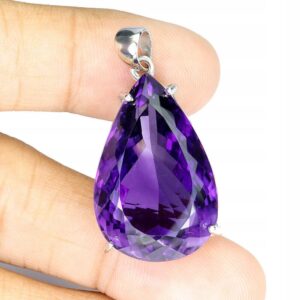 Wisiorek srebrny 925 naturalny 43ct ametyst