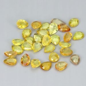 Szafiry Songea kamienie naturalne 4.45ct 30 sztuk