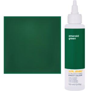 Milk Shake Direct Colour - toner do koloryzacji włosów 100ml, pełna paleta kolorów EMERALD GREEN || Szmaragdowa Zieleń