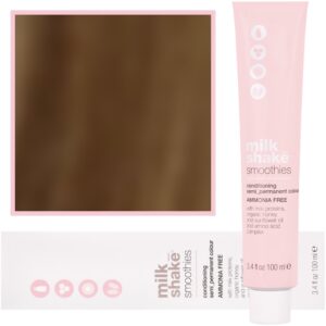 Milk Shake Smoothie Semi-Perm - farba do włosów bez amoniaku, paleta kolorów, 100ml 6,13 | 6AG || Ciemny Złocisty Popielaty Blond