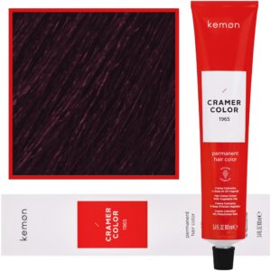 Kemon Cramer Color - kremowa farba do włosów z olejem kokosowym, 100ml 5.77 | Jasny Głęboki Fioletowy Brąz