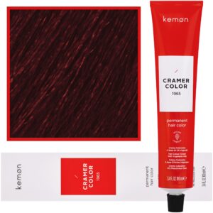Kemon Cramer Color - kremowa farba do włosów z olejem kokosowym, 100ml 6,76 | Ciemny Fioletowy Mahoniowy Blond