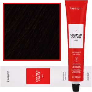 Kemon Cramer Color - kremowa farba do włosów z olejem kokosowym, 100ml 4,36 | Złoty Mahoniowy Brąz