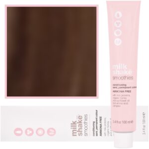 Milk Shake Smoothie Semi-Perm - farba do włosów bez amoniaku, paleta kolorów, 100ml 4,41 | 4CA || Średni Miedzialny Popielaty Brąz