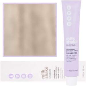 Milk Shake Creative - farba do włosów, pełna paleta kolorów, 100ml 10,1 | 10A || Najjaśniejszy Platynowy Popielaty Blond