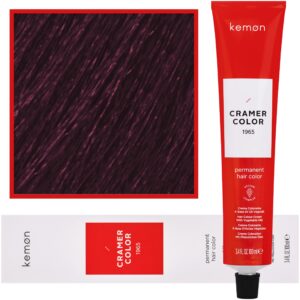 Kemon Cramer Color - kremowa farba do włosów z olejem kokosowym, 100ml 6,77 | Ciemny Głęboki Fioletowy Blond