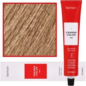Kemon Cramer Color - kremowa farba do włosów z olejem kokosowym, 100ml 9 | Bardzo Jasny Blond