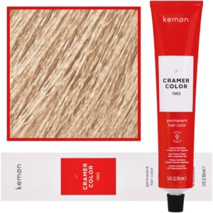 Kemon Cramer Color - kremowa farba do włosów z olejem kokosowym, 100ml 101 | Popielaty Super-Rozjaśniacz