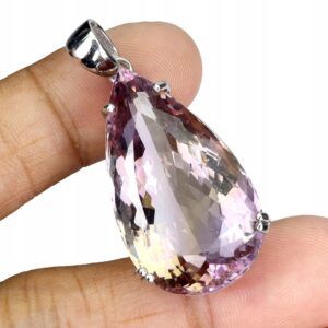 Wisiorek srebrny 925 naturalny 55ct ametryn