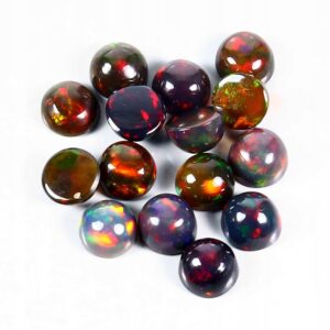 Opale czarne 5.21ct kamienie naturalne 15 sztuk