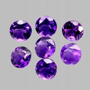 Ametysty kamienie naturalne 7 sztuk IF-VVS 5.42ct