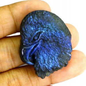 Orzeł rzeźbiony labradoryt kamień naturalny 97.5ct