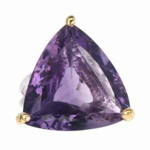 Pierścionek srebro naturalny ametyst 17.72ct r 19