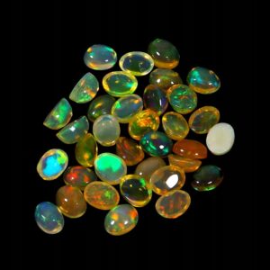 Opale ogniste 4.65ct kamienie naturalne 35 sztuk IF AAA