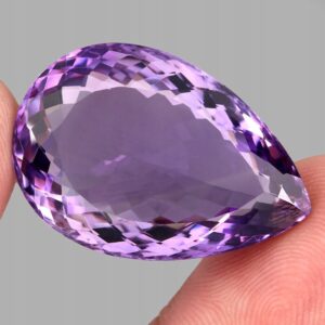 Ametyst kamień naturalny IF 47.80ct certyfikat
