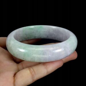 Artystyczna bransoletka 344ct jadeit naturalny kamień śr. 5.5cm