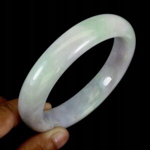 Artystyczna bransoletka 320ct jadeit naturalny kamień śr. 5.7 cm