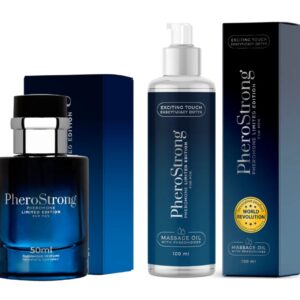 PheroStrong Limited Edition for Men Perfumy 50 ml + Olejek do ciała 100 ml ZESTAW