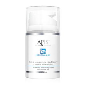 Krem intensywnie nawilżający z kwasem hialuronowym - Apis Hydro Balance Home Terapis - 50 ml