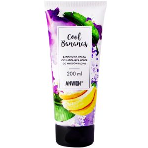 Anwen Cool Bananas - naturalna maska ochładzająca kolor blond, 200ml