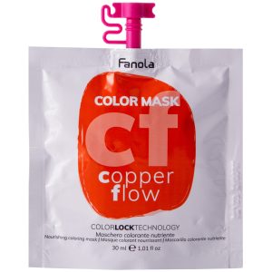 Fanola Color Mask - koloryzująca maska do włosów, różne kolory 30ml Copper Flow