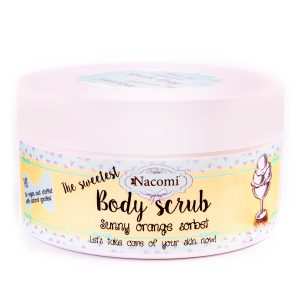 Nacomi Sunny Orange Sorbet - ujędrniający peeling cukrowy do ciała, 125g
