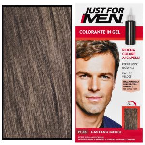 Just For Men - odsiwiacz do włosów dla mężczyzn, 66 ml H35 | Średni Brązowy