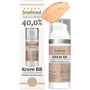 Matująco regenerujący Krem BB w jasnym naturalnym odcieniu z naturalnym śluzem ślimaka oraz woskiem pszczelim