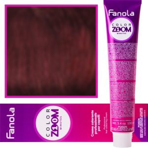 Fanola Color Zoom - krem do farbowania włosów cała paleta, 100 ml 4.5 Mahoniowy kasztan