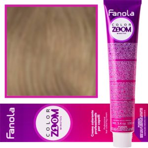 Fanola Color Zoom - krem do farbowania włosów cała paleta, 100 ml 8.0 Jasny blond