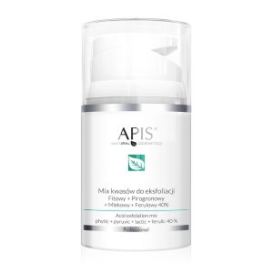 Mix kwasów do eksfoliacji Fitowy + Pirogronowy + Mlekowy + Ferulowy 40% Apis 50 ml