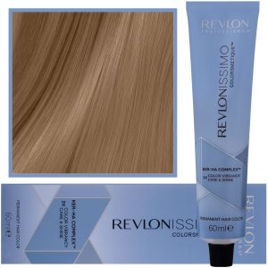 Revlon Revlonissimo Colorsmetique High Coverage - profesjonalna farba do siwych włosów, 60ml HC 8,12 | Jasny Popielaty Opalizujący Blond
