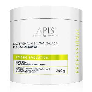 Ekstremalnie nawilżająca maska algowa z gruszką i rabarbarem AQUAXTREM - Apis Hydro Evolution - 200 g