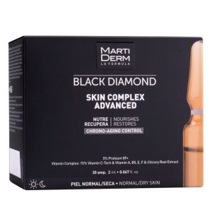 Serum do twarzy odżywczo-regenerujące w ampułkach - Martiderm - Black Diamond Skin Complex Ampoules - 30 x 2 ml
