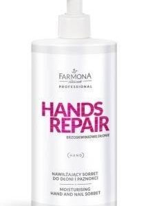 Nawilżający sorbet do dłoni i paznokci Farmona Hands Repair 500 ml