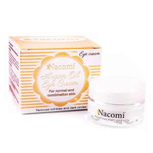 Nacomi Argan Oil Eye Cream - krem arganowy pod oczy cera normalna i tłusta, 15ml